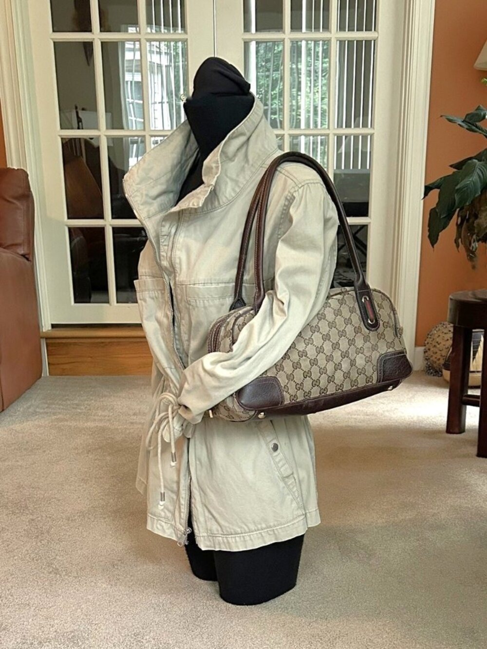 GUCCI GG Princy Boston Bag, Tan, Brown - Picture 2 of 16